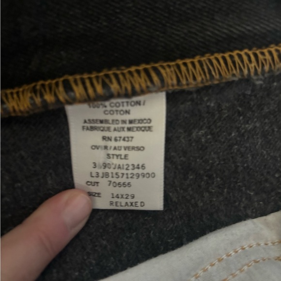 Ralph Lauren Jeans. Womens Size 14x29 Distressed Black. - Picture 4 of 10